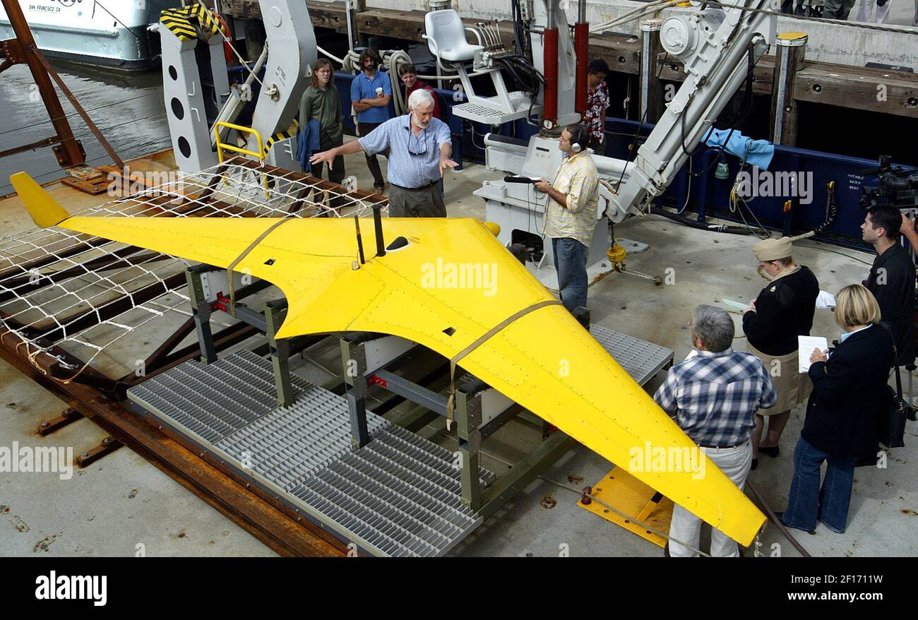 The XRay Glider, an underwater "flying wing" which takes measurements