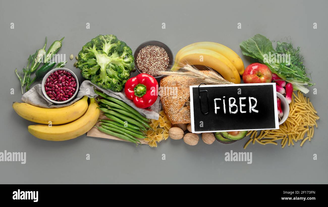 High Fiber Foods., Healthy balanced dieting concept.. Foods high in antioxidants,minerals and