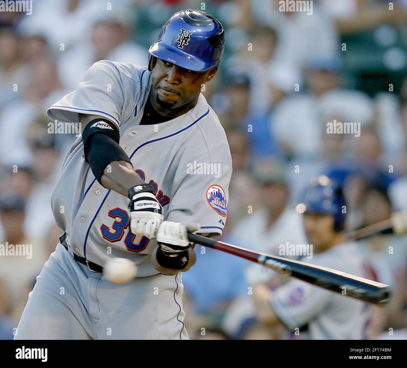 Cliff Floyd connects for a three-run home run 