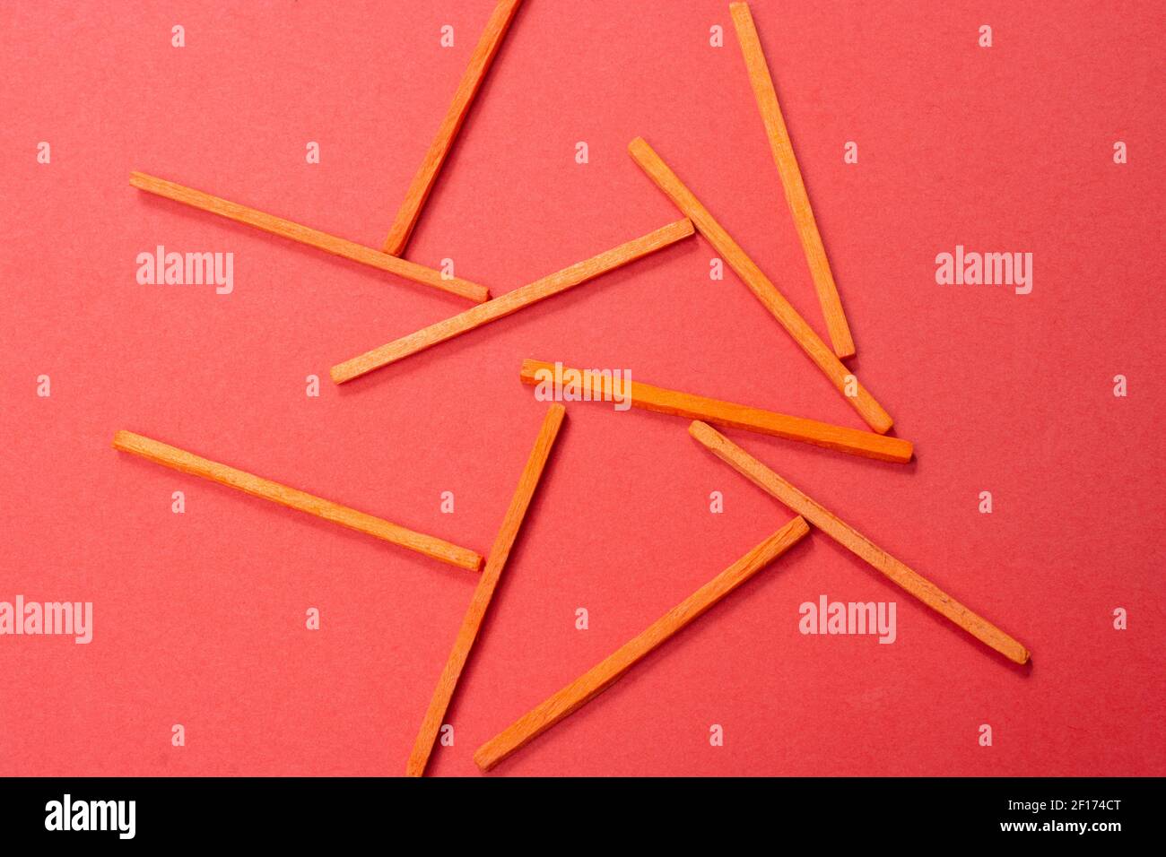 Multi-colored sticks for playing and counting Stock Photo - Alamy