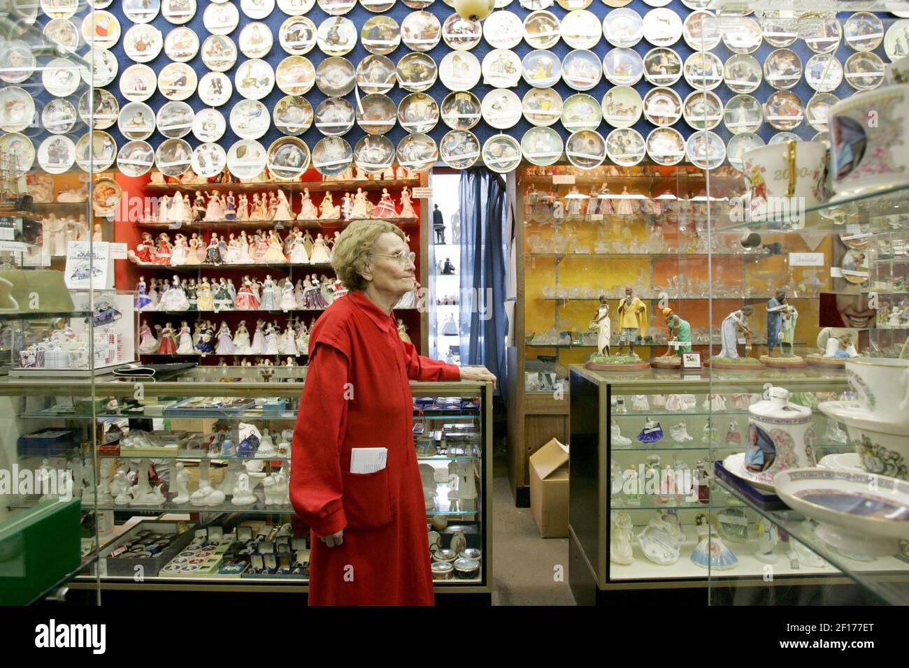 Coowner Lina Shanfield, 84, from Windsor, stands inside Shanfields
