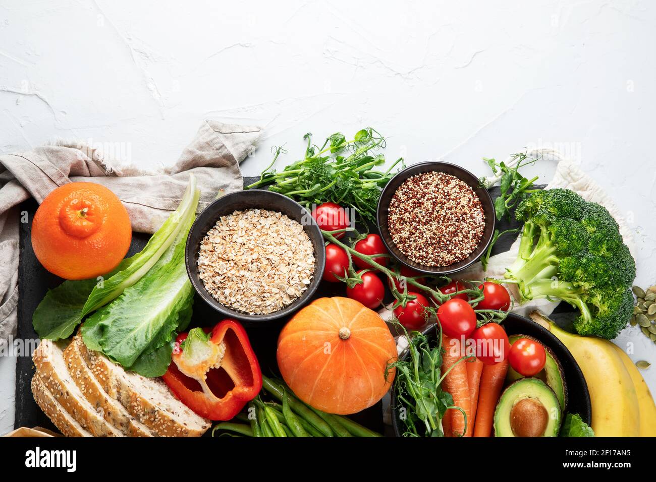 High Fiber Foods., Healthy balanced dieting concept.. Foods high in antioxidants,minerals and