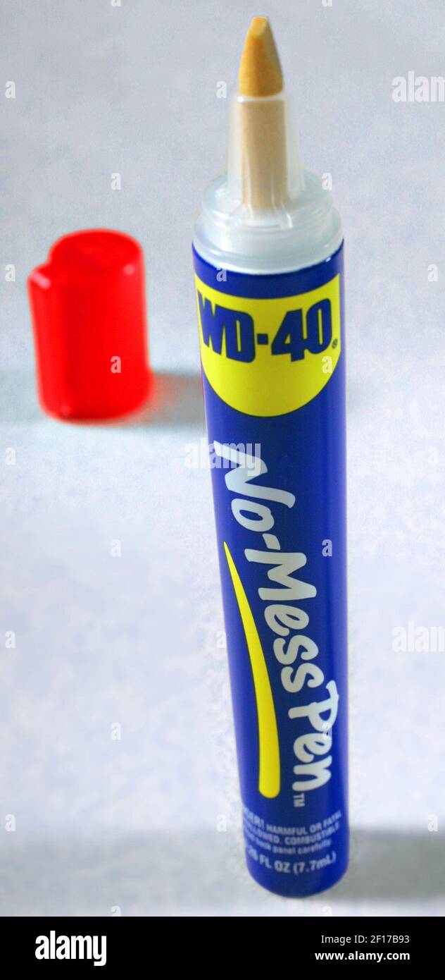 WD-40 No-Mess Pen, a new product. (Photo by Ed Suba Jr./(Akron Beacon  Journal/KRT Stock Photo - Alamy