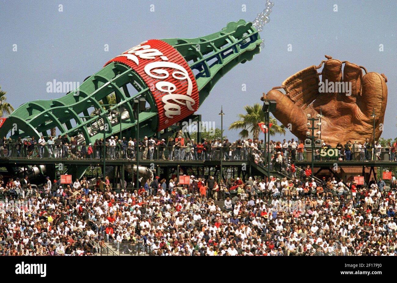 San Francisco's Pac Bell Park features a kiddie area where children can