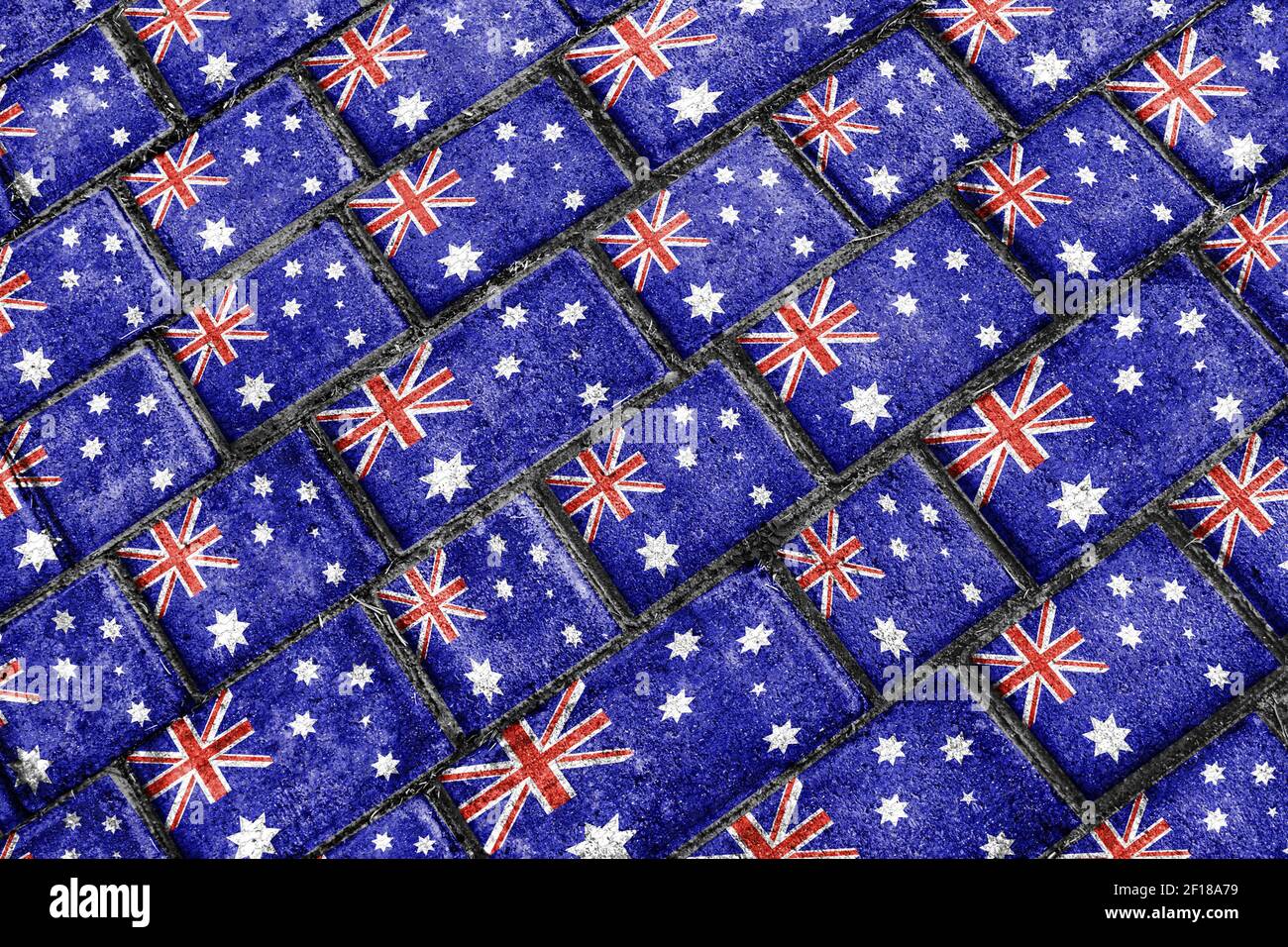 Australia Flag Urban Grunge Pattern Stock Photo Alamy