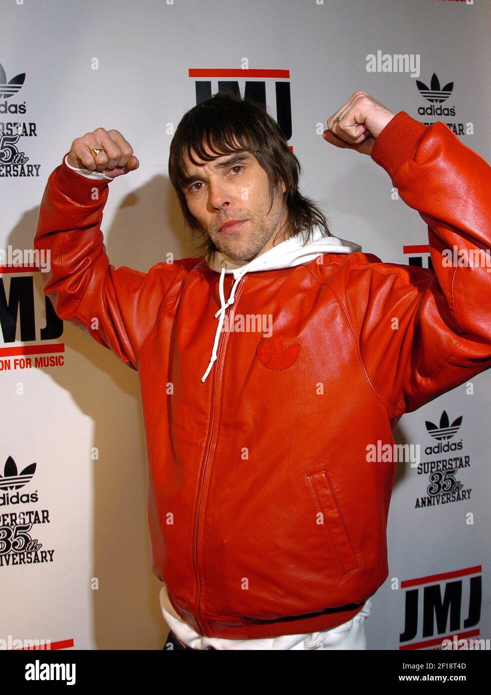 KRT STAND ALONE ENTERTAINMENT PHOTO SLUGGED: ADIDAS KRT PHOTOGRAPH BY  SLAVEN VLASIC/ABACA PRESS (February 26) Ian Brown of "Stone Roses" arrives  at 35th Anniversary gala benefit celebrating the iconic Adidas Superstar  sneaker