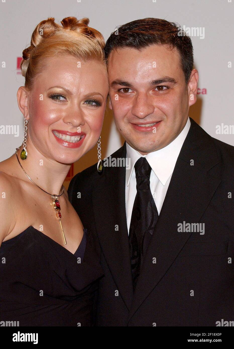 KRT ENTERTAINMENT STORY SLUGGED: MTVLATINMUSICAWARDS KRT PHOTOGRAPH BY  NICOLAS KHAYAT/ABACA PRESS (October 22) Oksana Baiul and her husband at the  2004 MTV Video Music Awards Latin America, held at the Jackie Gleason