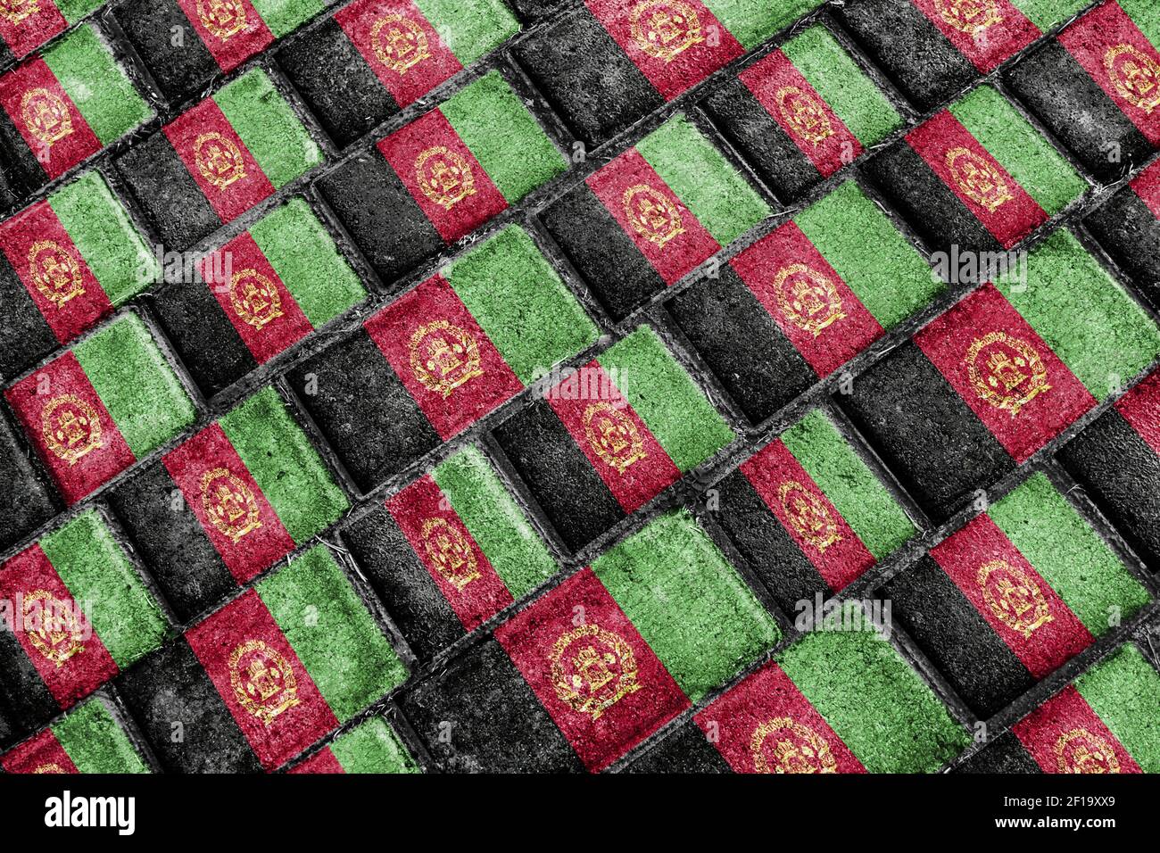 Afghanistan Flag Urban Grunge Pattern Stock Photo Alamy