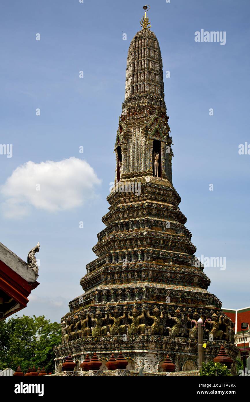 Asia thailand bangkok plant and colors religion mosaic Stock Photo - Alamy