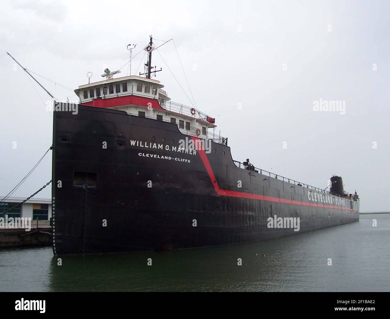 The William G. Mather, 618 feet in length, is now a floating museum on ...