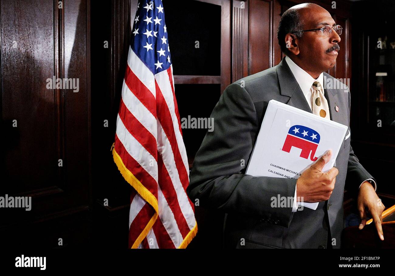 Republican National Committee (RNC) chairman Michael Steele attends a ...