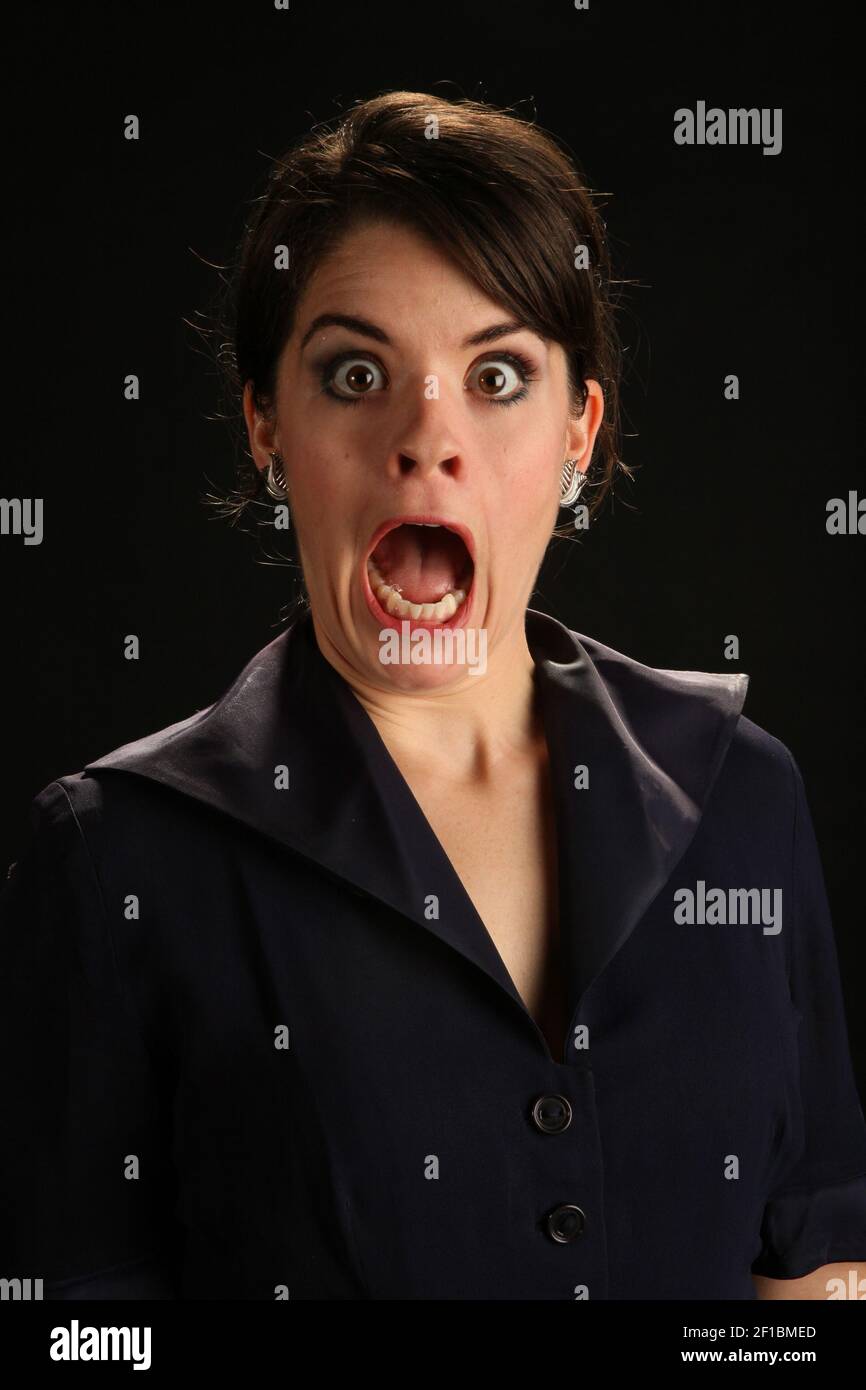 Comedian Lyndsay Hailey poses for portrait, October 30, 2009 in the Tribune studio in Chicago, Illinois. (Photo by Chris Walker/Chicago Tribune/MCT/Sipa USA) Stock Photo