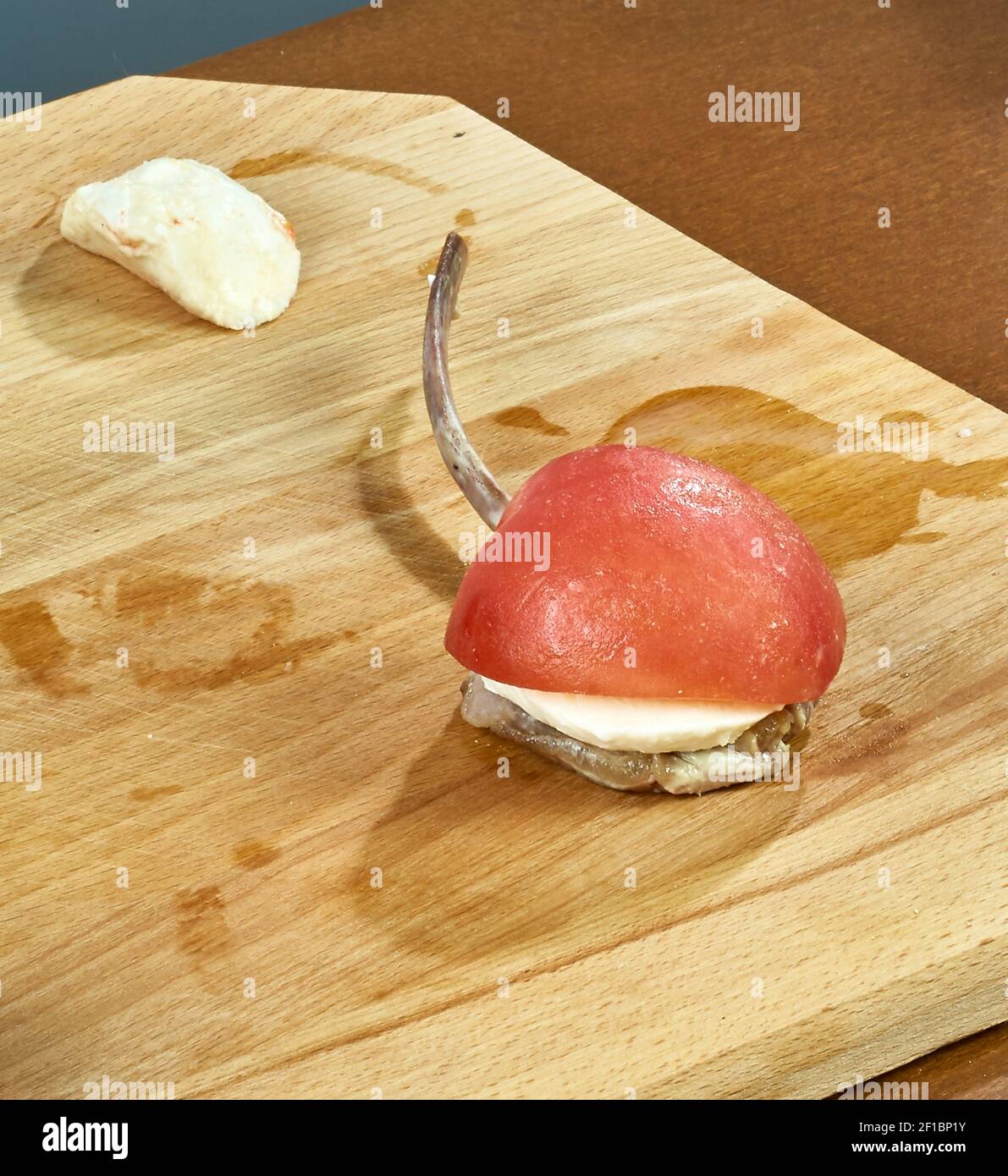 Cook prepares lamb ribs cooking process Stock Photo - Alamy