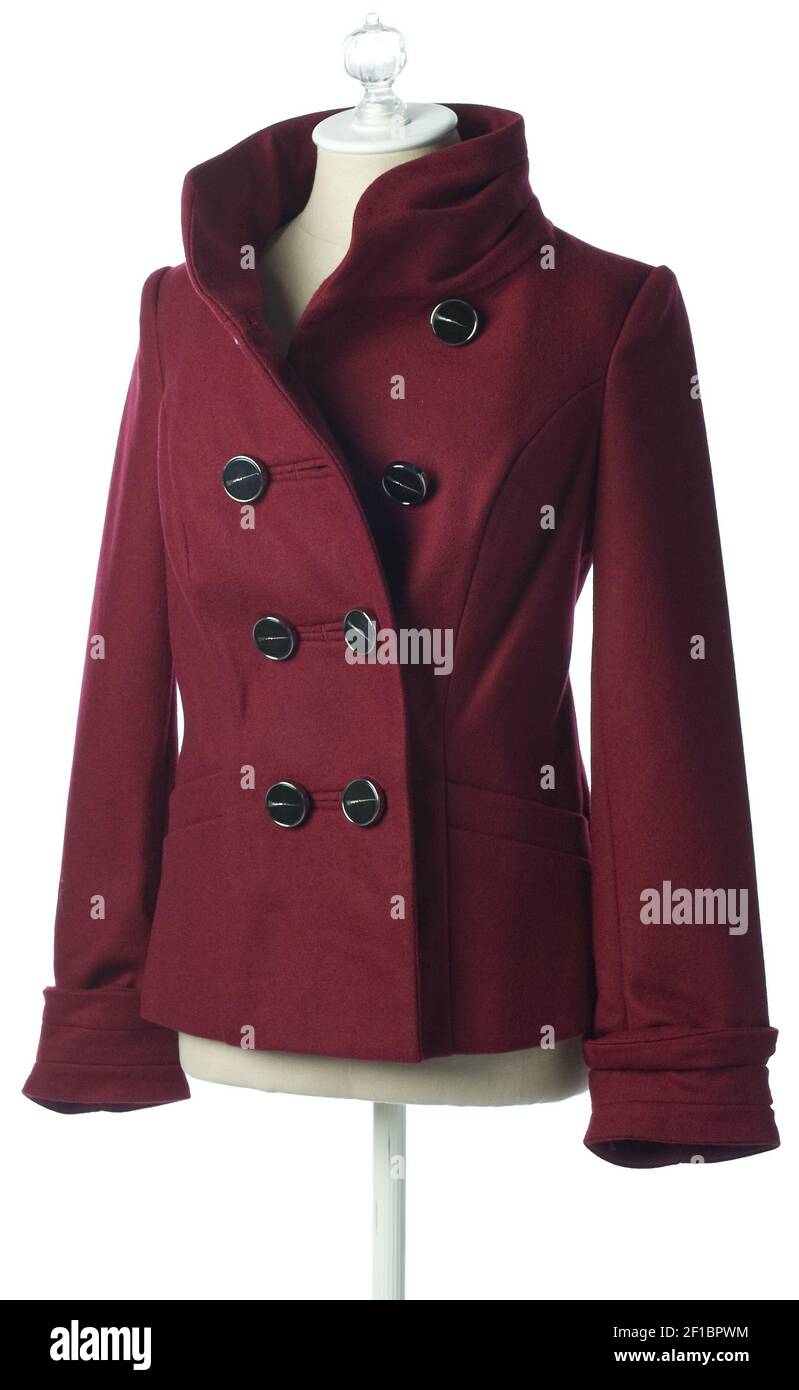 Dark red peacoat new arrivals