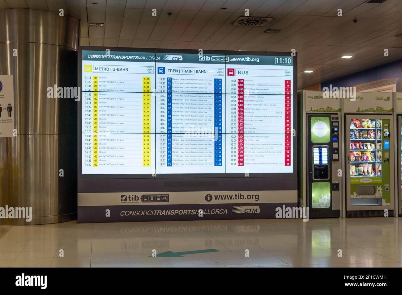 Palma de Mallorca, Spain; march 04 2021 Plaza de España Intermodal