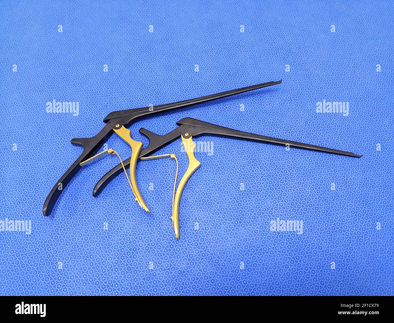 Ferris Smith Kerrison Punch forceps Using For Orthopedic Surgery Stock Photo