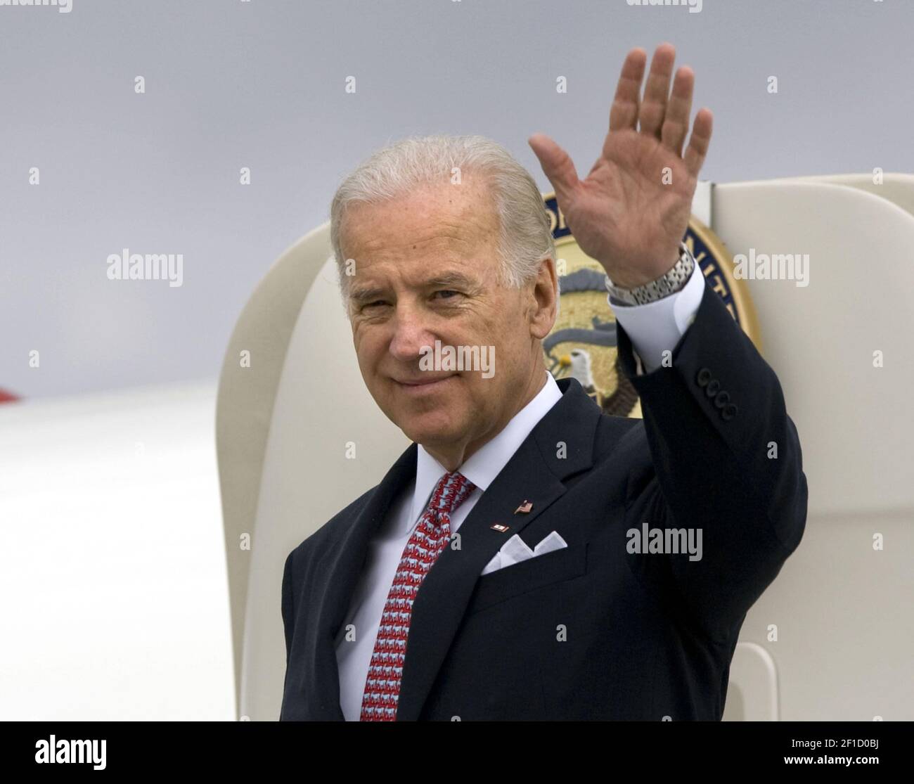 Vice President Joe Biden arrives at Seymour Johnson Air Force Base