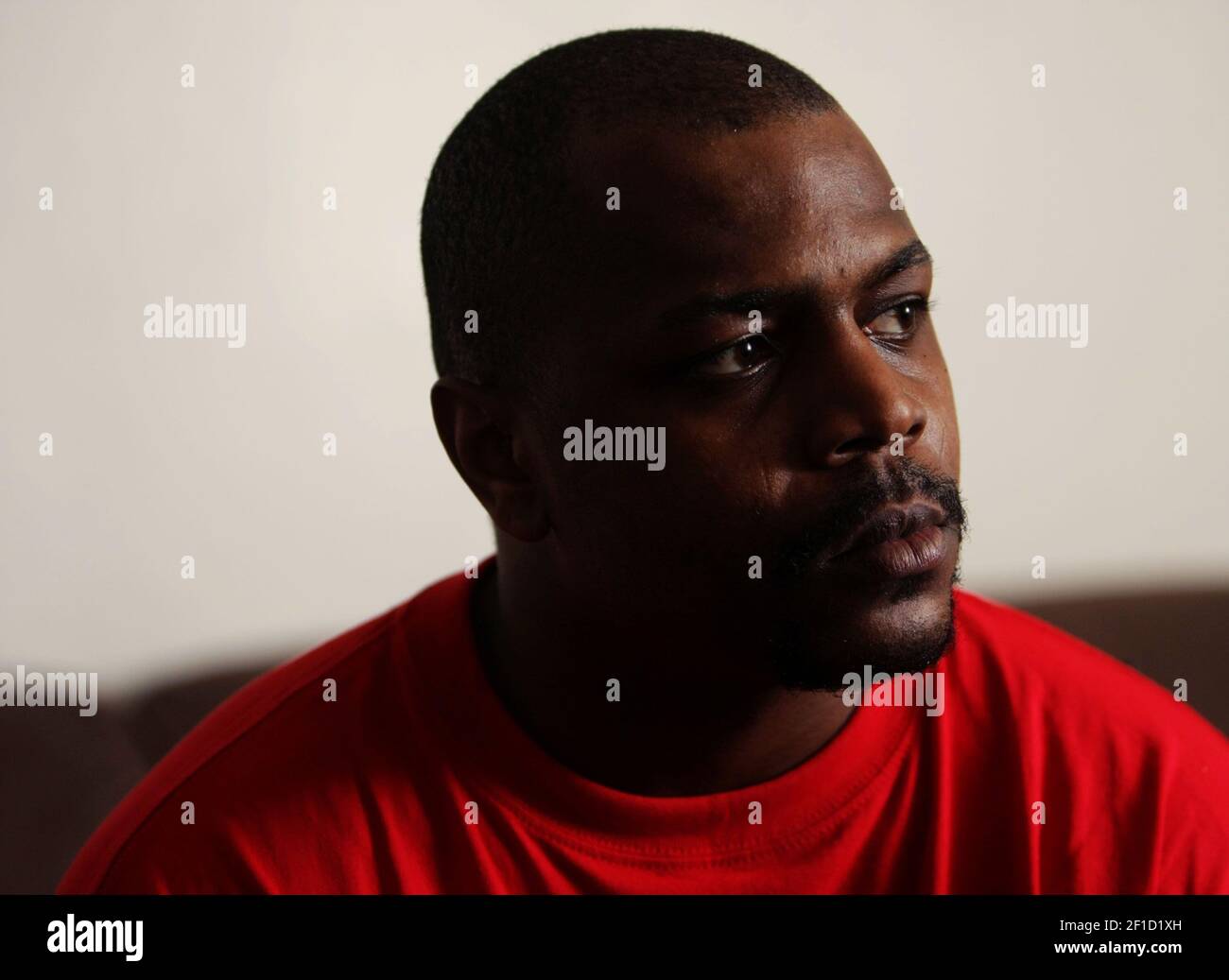 Tykeece Johnson sits in his South Side apartment, March 12, 2009, in  Chicago, Illinois. Johnson and Jessie Rankins, 11 and 10 at the time,  dangled and dropped Eric Morse from a 14th