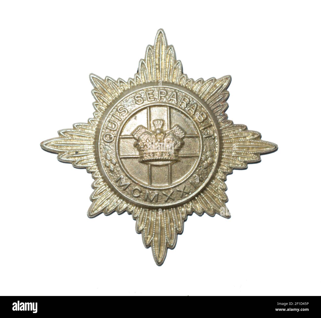A cap badge of the 4th/7th Royal Dragoon Guards c. 1922-1992. Stock Photo