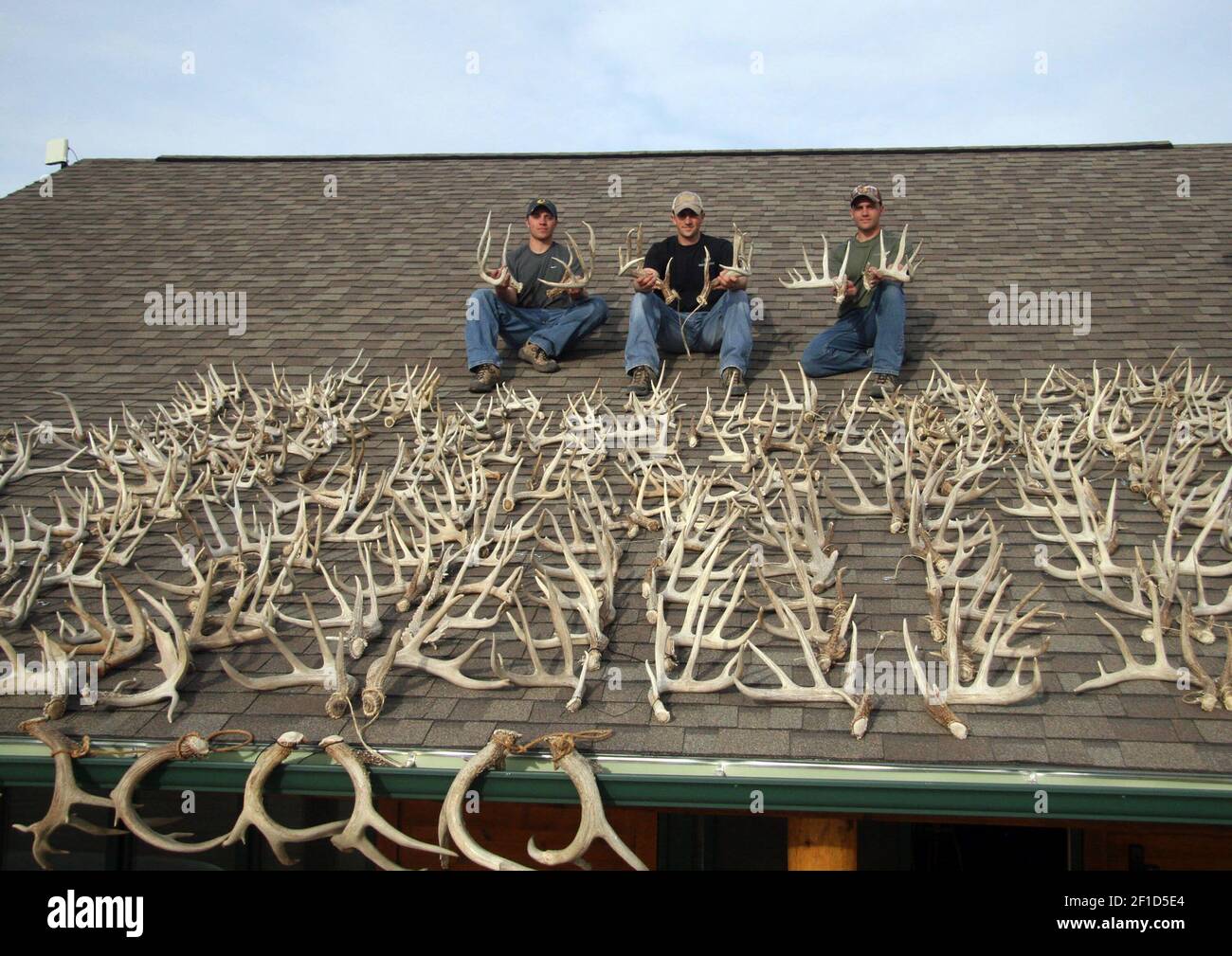 Brothers Scott, from left, Nick and Matt White spend hundreds of hours every spring looking for