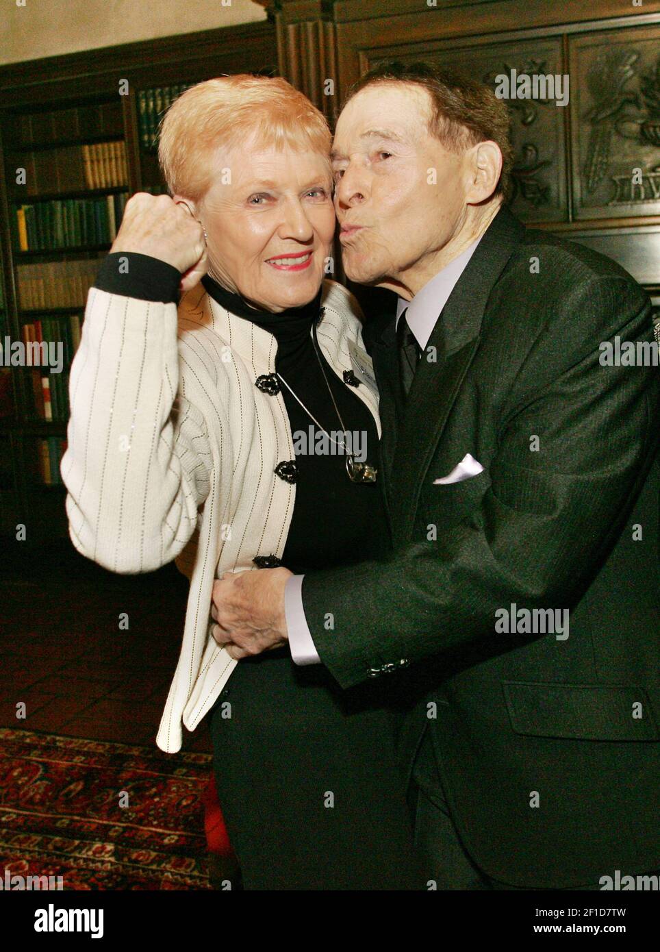 Fitness guru Jack LaLanne, seen in this November 2008 file photo with his  wife Elaine, has died. He was 96. (Photo by Doug Oakley/Contra Costa  Times/MCT/Sipa USA Stock Photo - Alamy