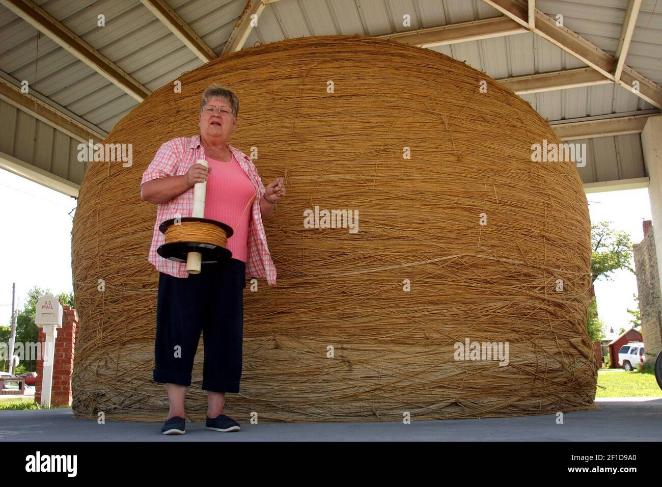 Linda Clover is the keeper of the twine in Cawker City, Kansas, home to