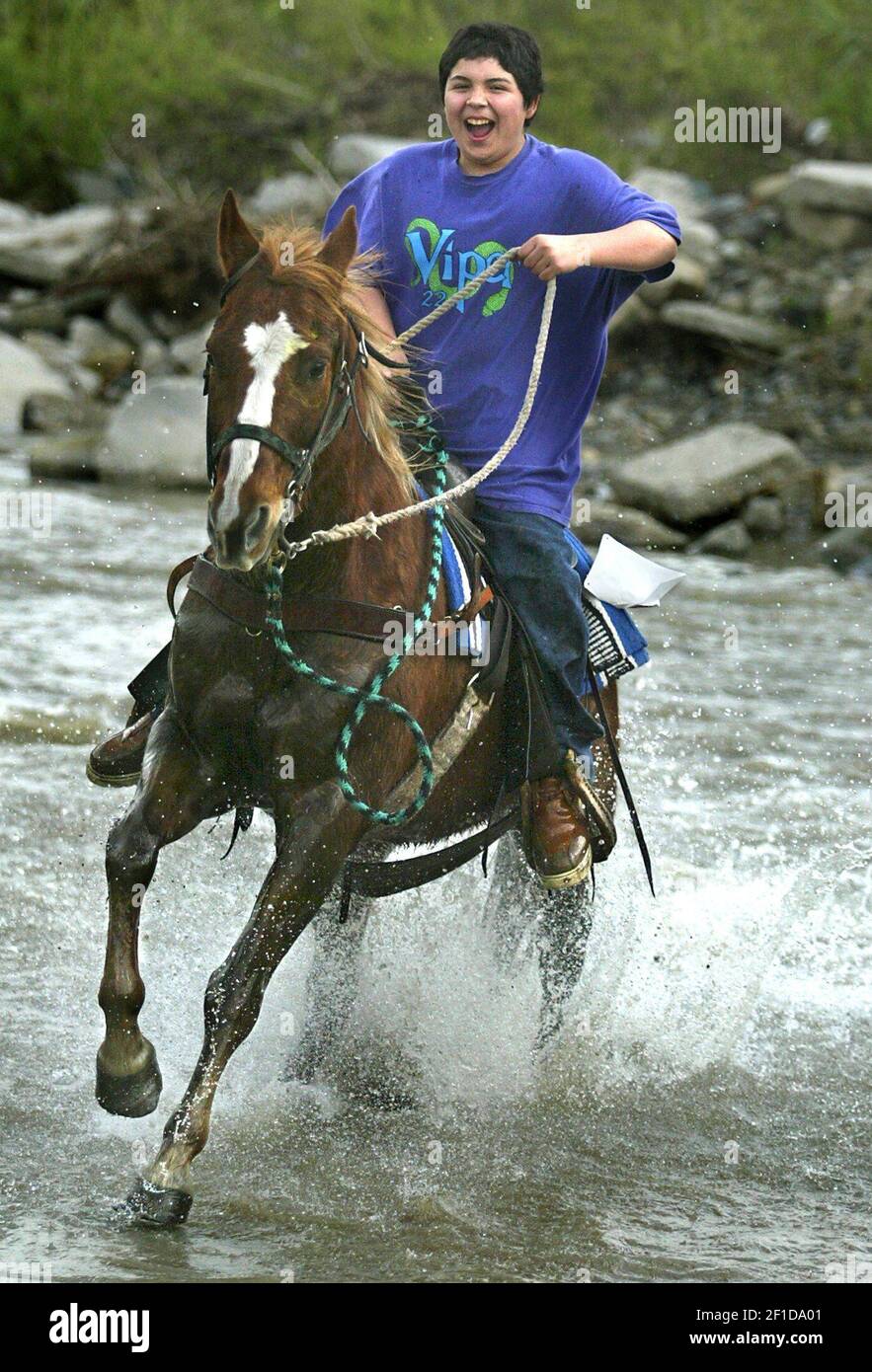  NO MAGS, NO SALES KRT US NEWS STORY SLUGGED NATIVEYOUTHHORSES