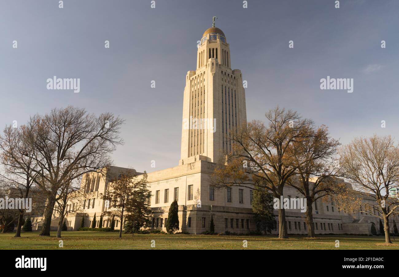 Lincoln Nebraska Capital Building Government Dome Architecture Stock Photo Alamy