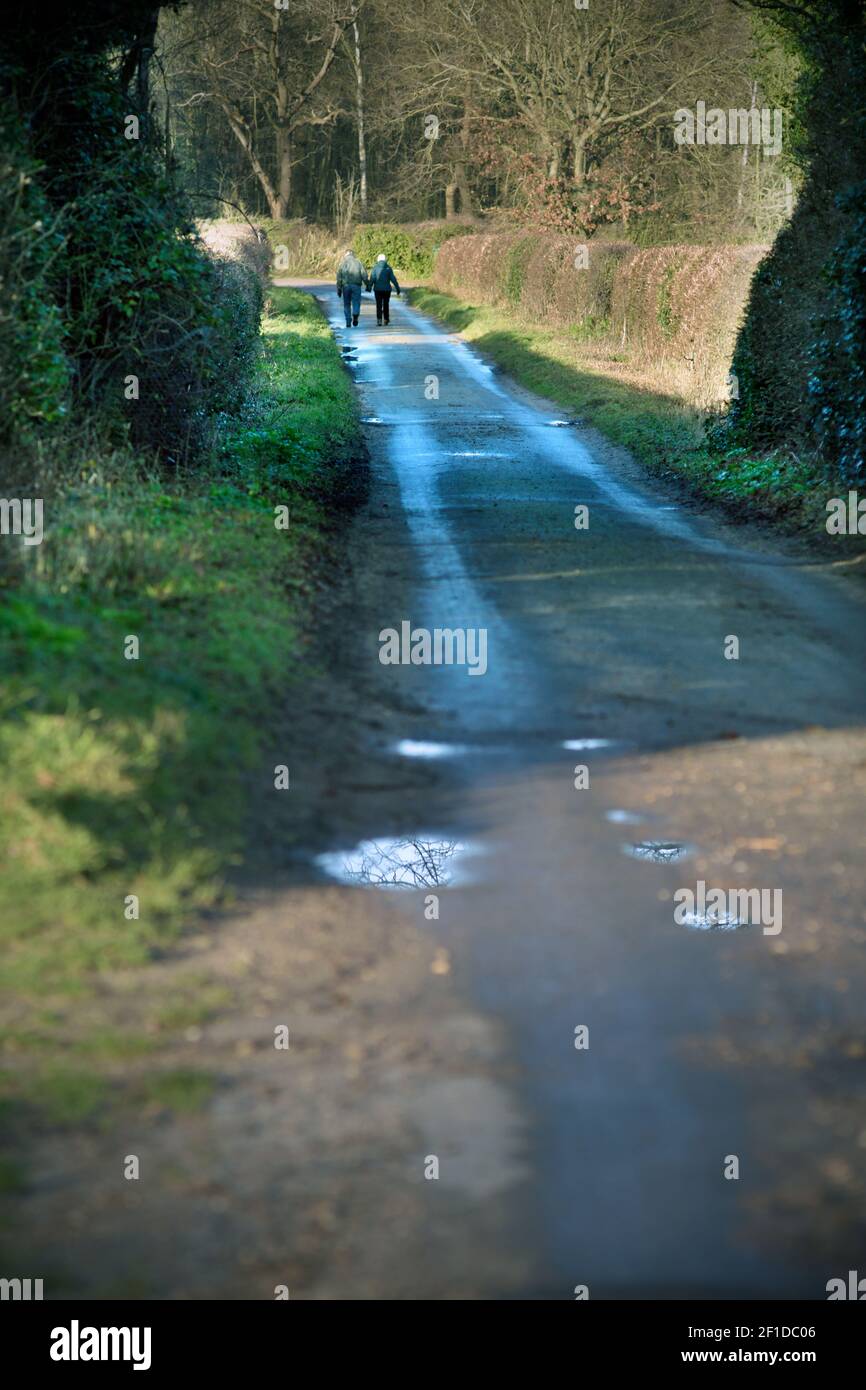 Older couple walking hand in hand hi-res stock photography and images ...