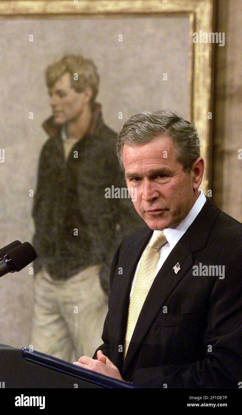 KRT US NEWS STORY SLUGGED BUSH KRT PHOTOGRAPH BY CHUCK KENNEDY/KRT