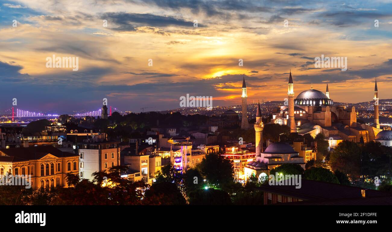 Hagia Sophia Istanbul Turkey Aerial High Resolution Stock Photography ...