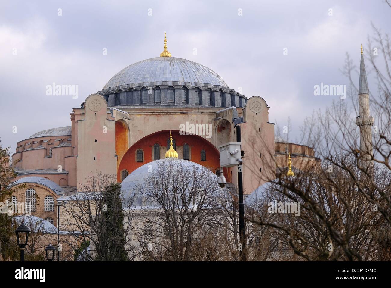 Facade, outside of Hagia sophia mosque now,before museum and ancient ...