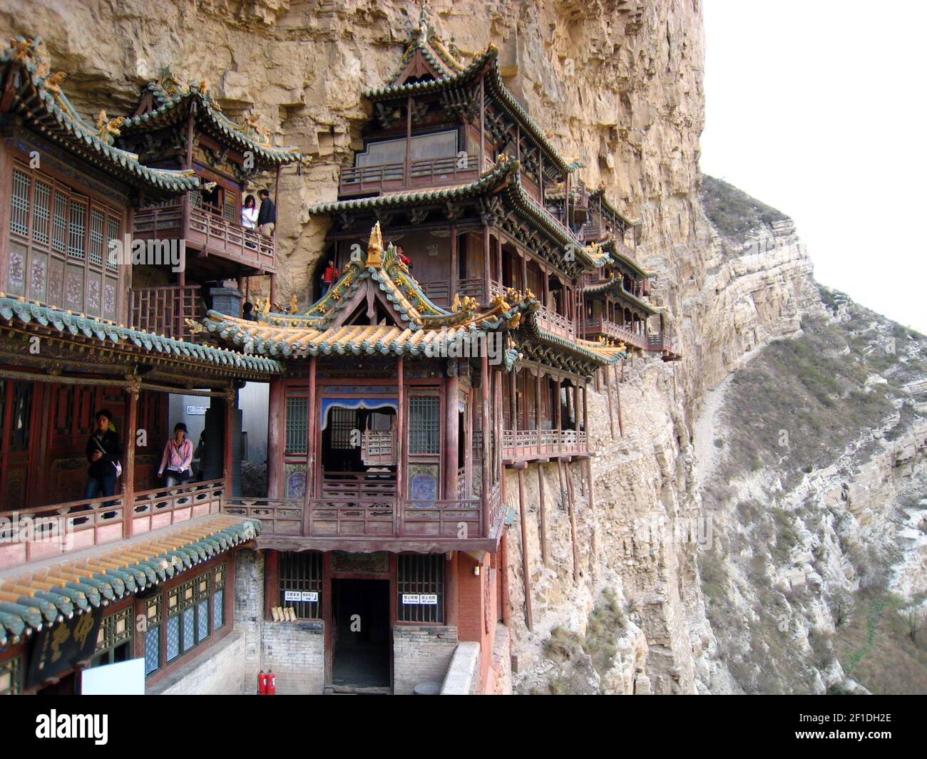 The Hanging Temple, an ancient monastery perched on the side of a cliff, is  one of the sites tourists usually come to see in Datong, China. (Photo by  Carol Pucci/Seattle Times/MCT/Sipa USA