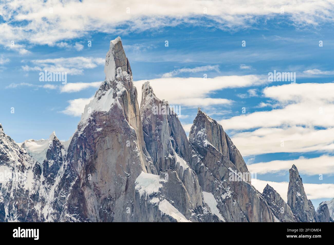 Cerro Torre Parque Nacional Los Glaciares. Argentina Stock Photo