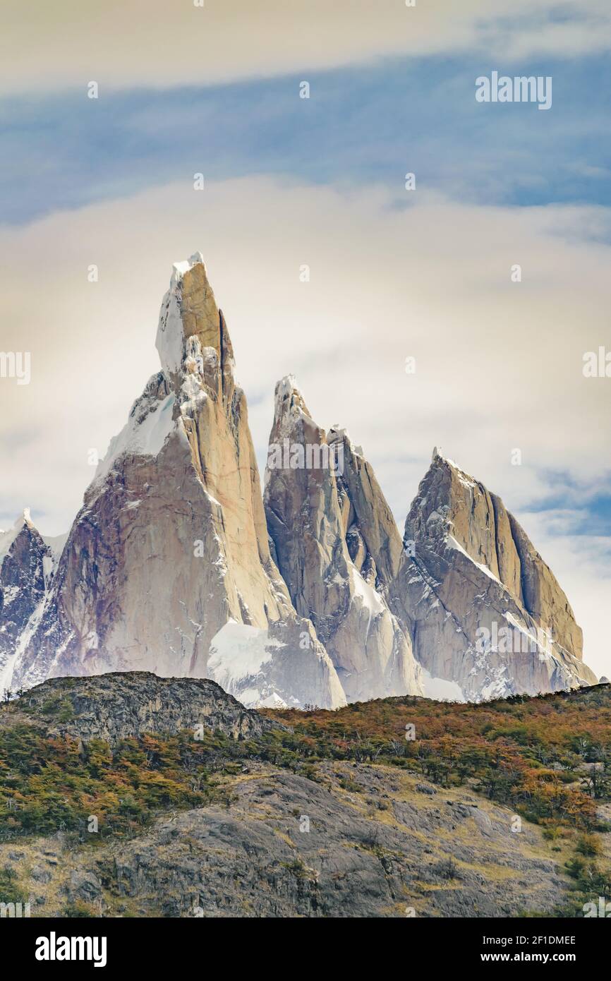Cerro Torre Parque Nacional Los Glaciares. Argentina Stock Photo