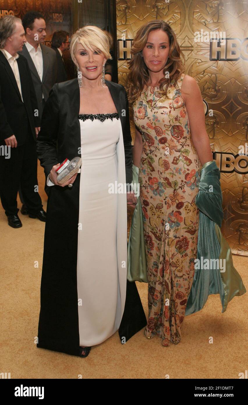 16 January 2006 - Beverly Hills, California - Joan Rivers and Melissa Rivers. HBO Golden Globe Party After Party held at the Aqua Star Pool in the Beverly Hilton Hotel. Photo Credit: Zach Lipp/AdMedia /Sipa USA Stock Photo