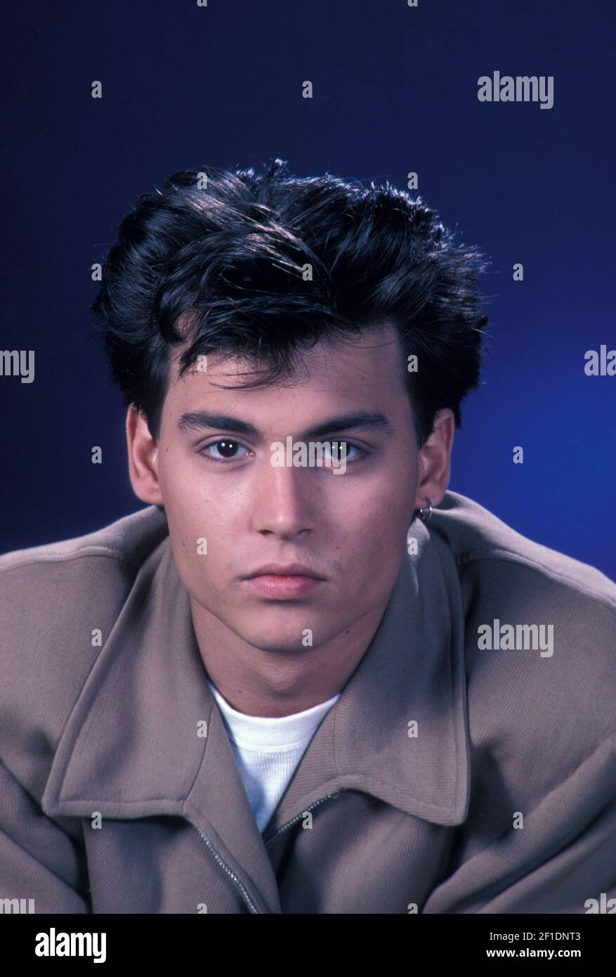 Johnny Depp poses for a promotional shoot during "21 Jump Steet" in Los