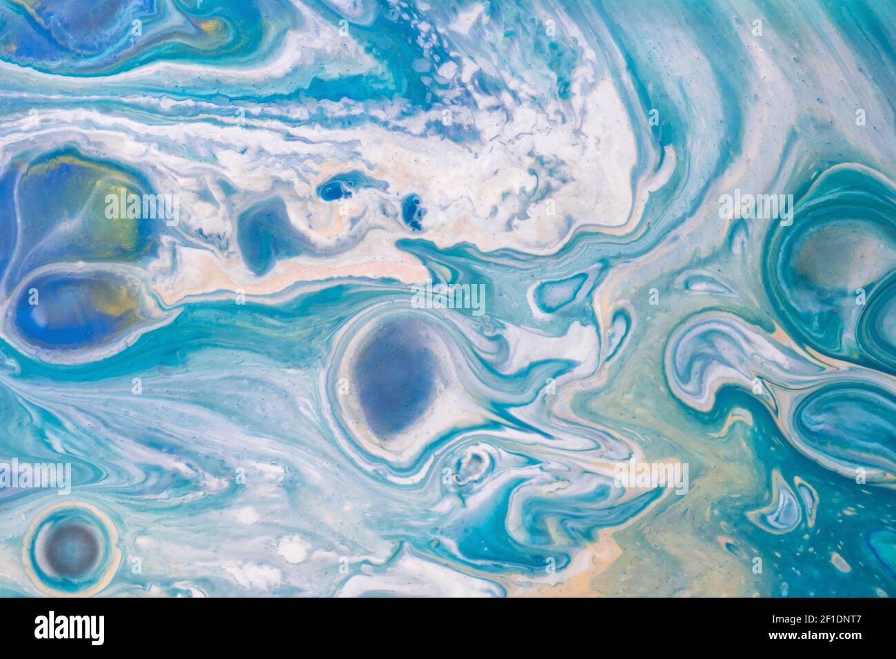 Abstract fluid art background light blue and white colors. Liquid ...