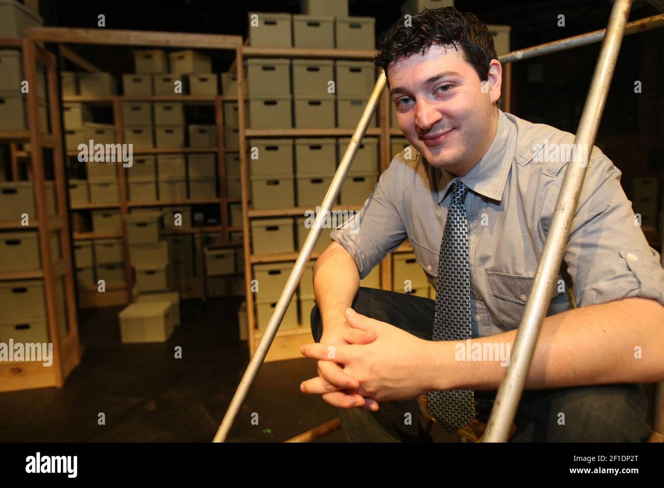 PJ Paparelli at American Theater Company in Chicago in 2008. He died Thursday, May 21, 2015 following a car accident. He was 40. (Photo by Charles Cherney/Chicago Tribune/TNS) *** Please Use Credit from Credit Field *** Stock Photo