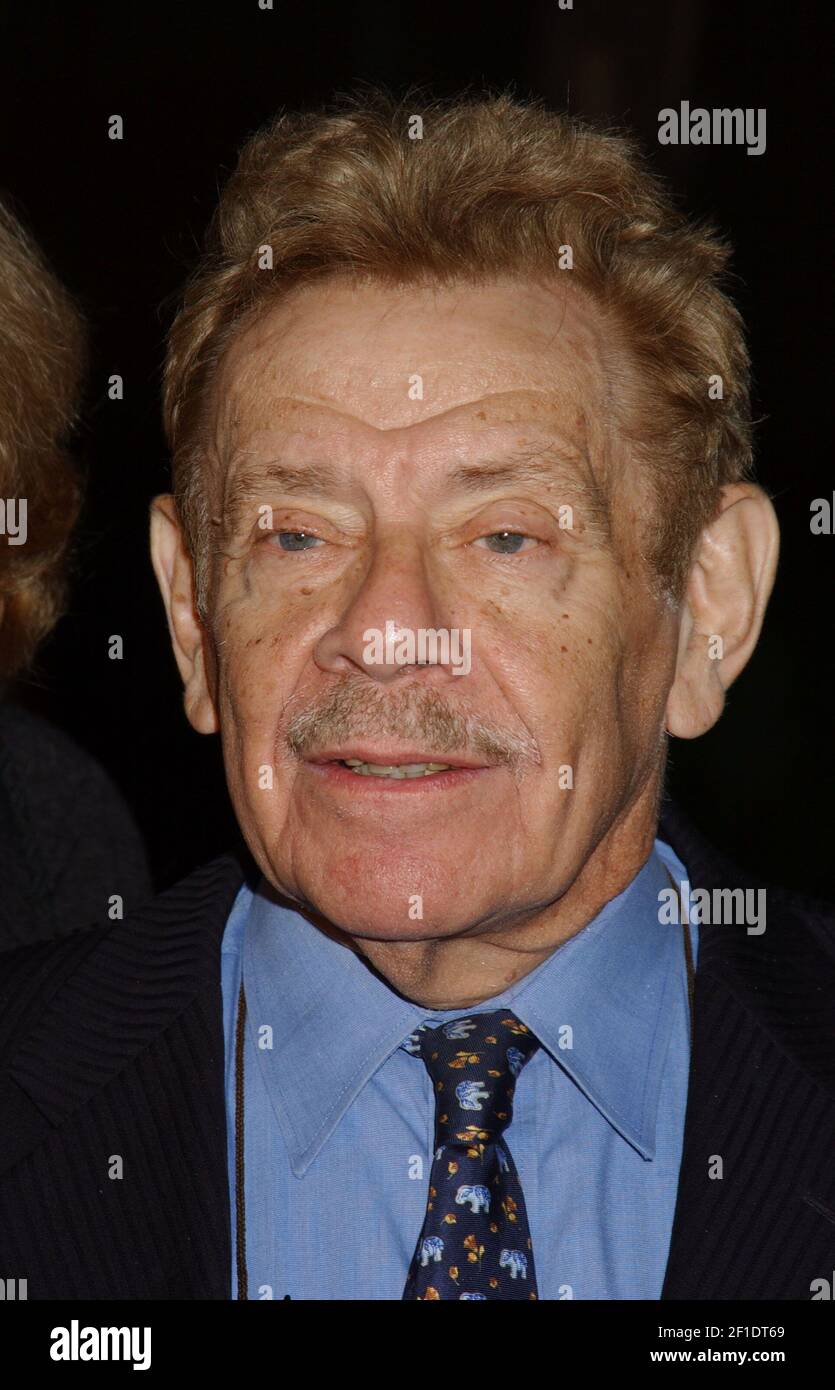 Dec 16, 2004; Universal City, California, USA; Actor Jerry Stiller during 'Meet The Fockers' Los Angeles Premiere held at Universal Amphitheatre. Mandatory Credit: Photo by Laura Farr/ZUMA Press. (©) Copyright 2004 by Laura Farr/Sipa USA Stock Photo