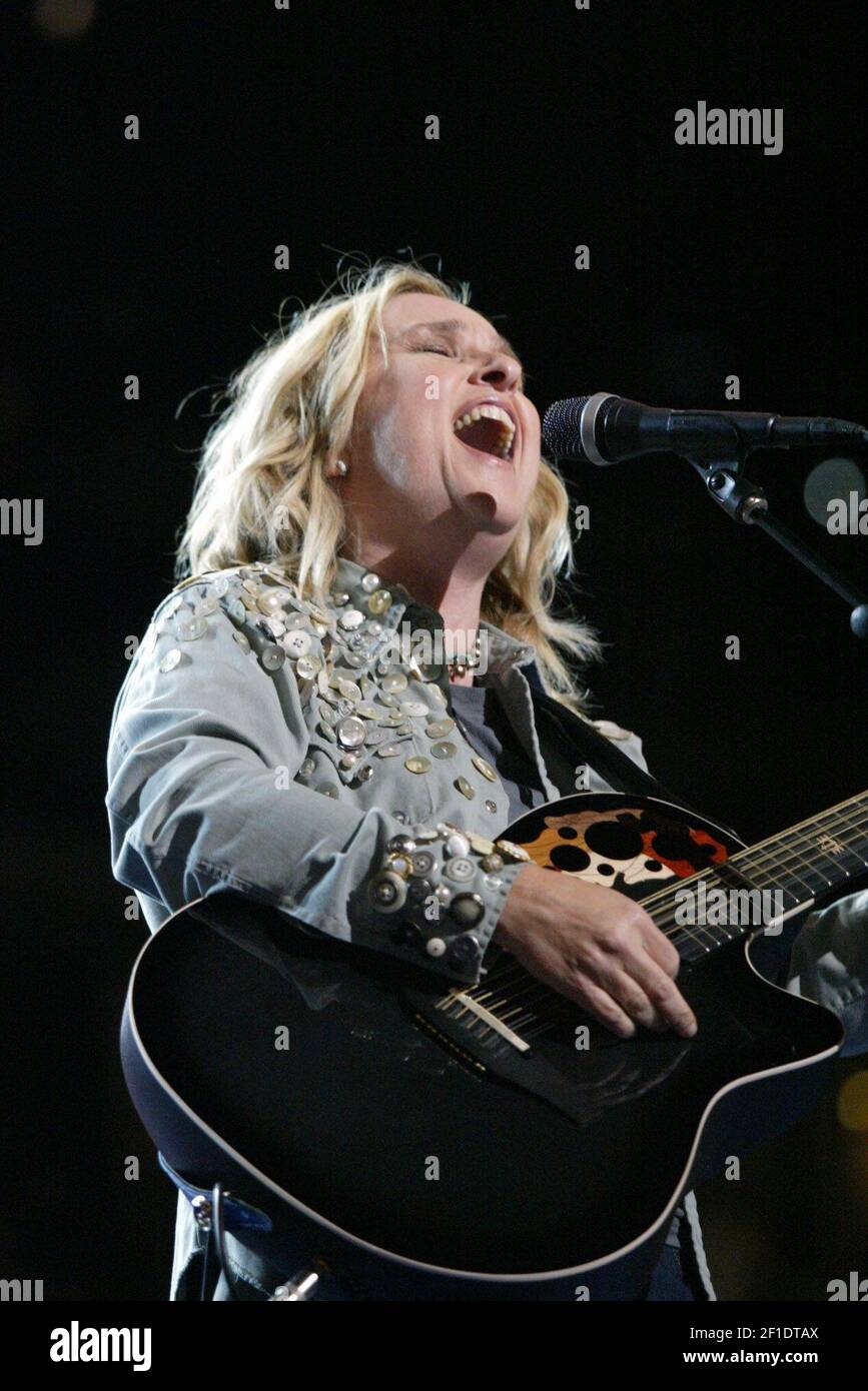 Aug 27, 2008; Denver, CO, U.S.A; Melissa Etheridge plays patriotic medly on the third night of the Democratic National Convention at the Pepsi Center in Denver. Mandatory Credit: Pat Shannahan-USA TODAY/Sipa USA Stock Photo
