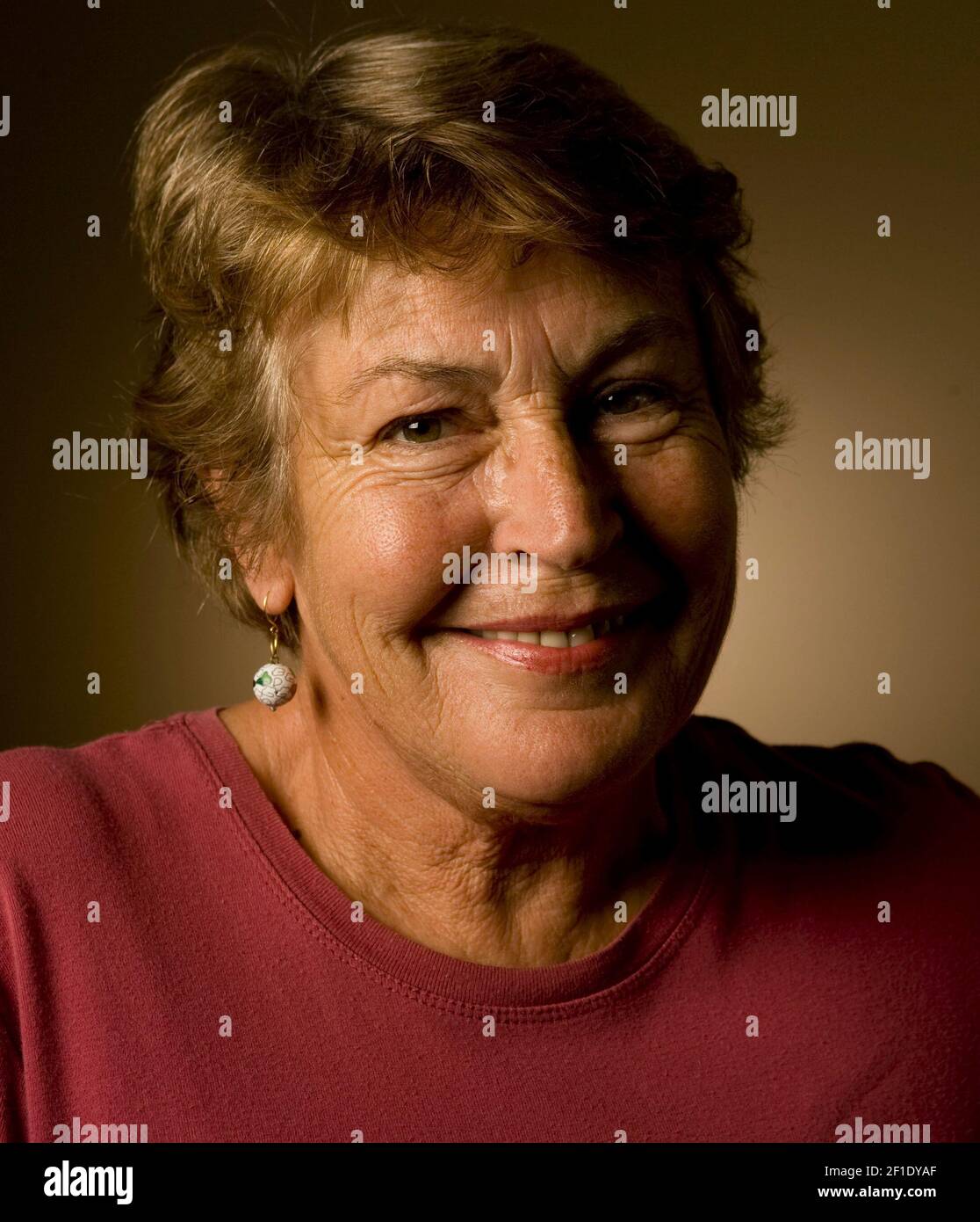 April 15, 2008; Los Angeles, CA, USA; Portrait of singer Helen Reddy, who has a new book 'The Woman I am'. Reddy is best known for her Grammy-winning song 'I Am Woman'. Photographed at the Orlando Hotel in Los Angeles. Mandatory Credit: Robert Hanashiro,-USA TODAY/Sipa USA Stock Photo
