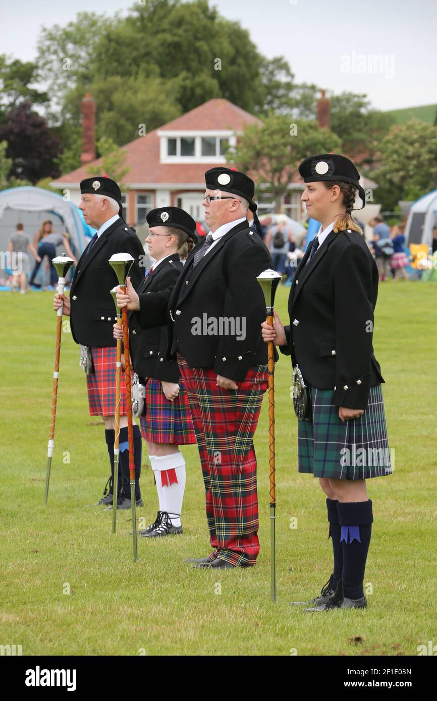 Girvan, South Ayrshire, Scotland, UK , 03 June 2018. Lowland Games. A