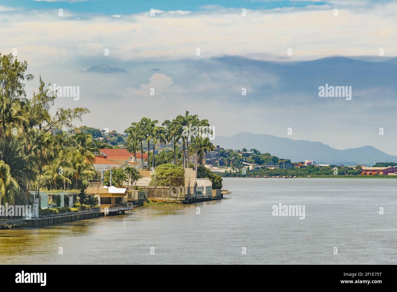 Waterfront Elegant Houses, Guayaquil, Ecuador Stock Photo Alamy
