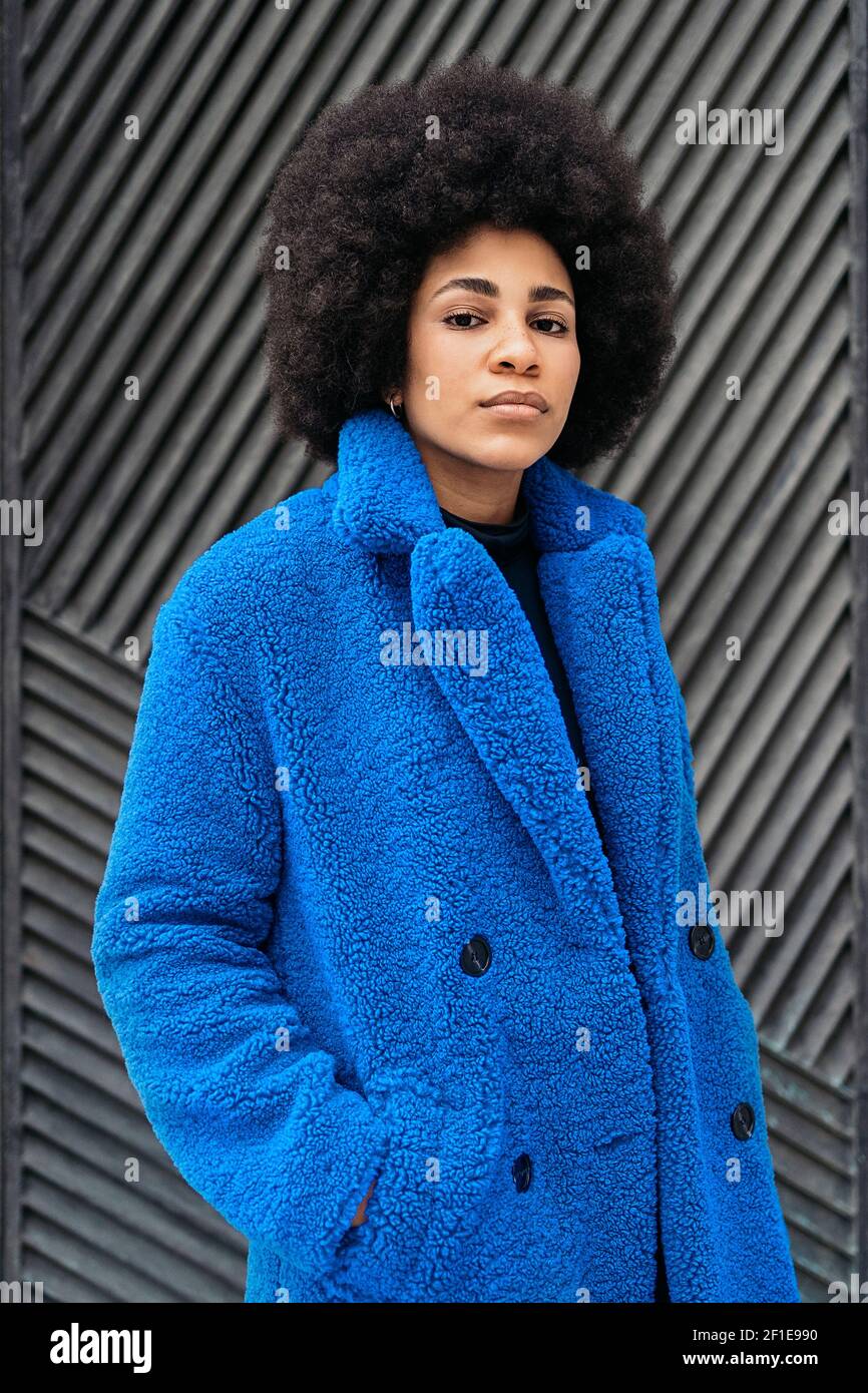 Stock photo of beautiful african american girl posing and looking at ...