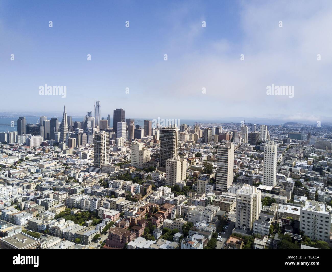 Aerial View of San Francisco Stock Photo