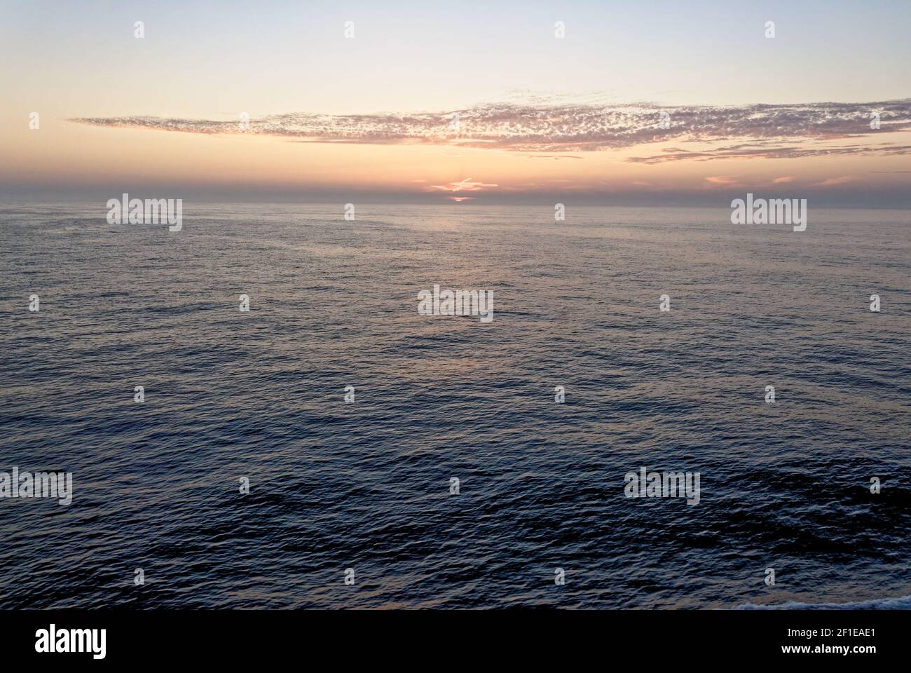 Beautiful sunset in the Baltic Sea - Scandinavian View Stock Photo - Alamy