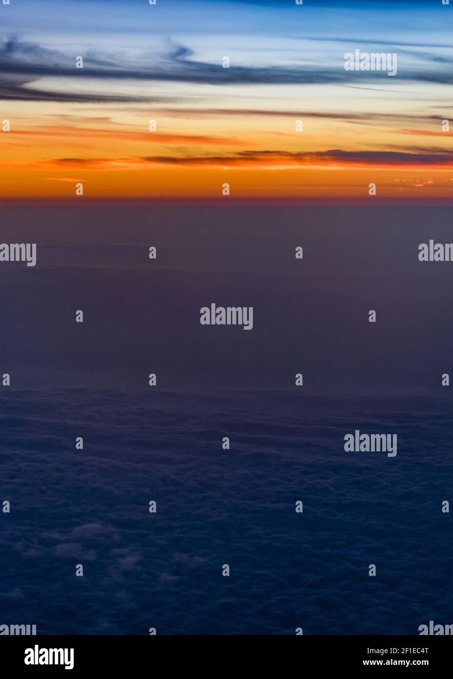 Cloudscape Sunset Scene Stock Photo