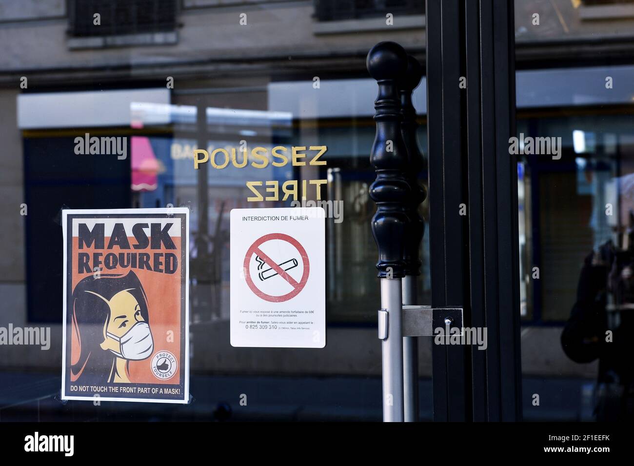 The pandemic has devastated business of restaurants in Paris - Paris - France Stock Photo