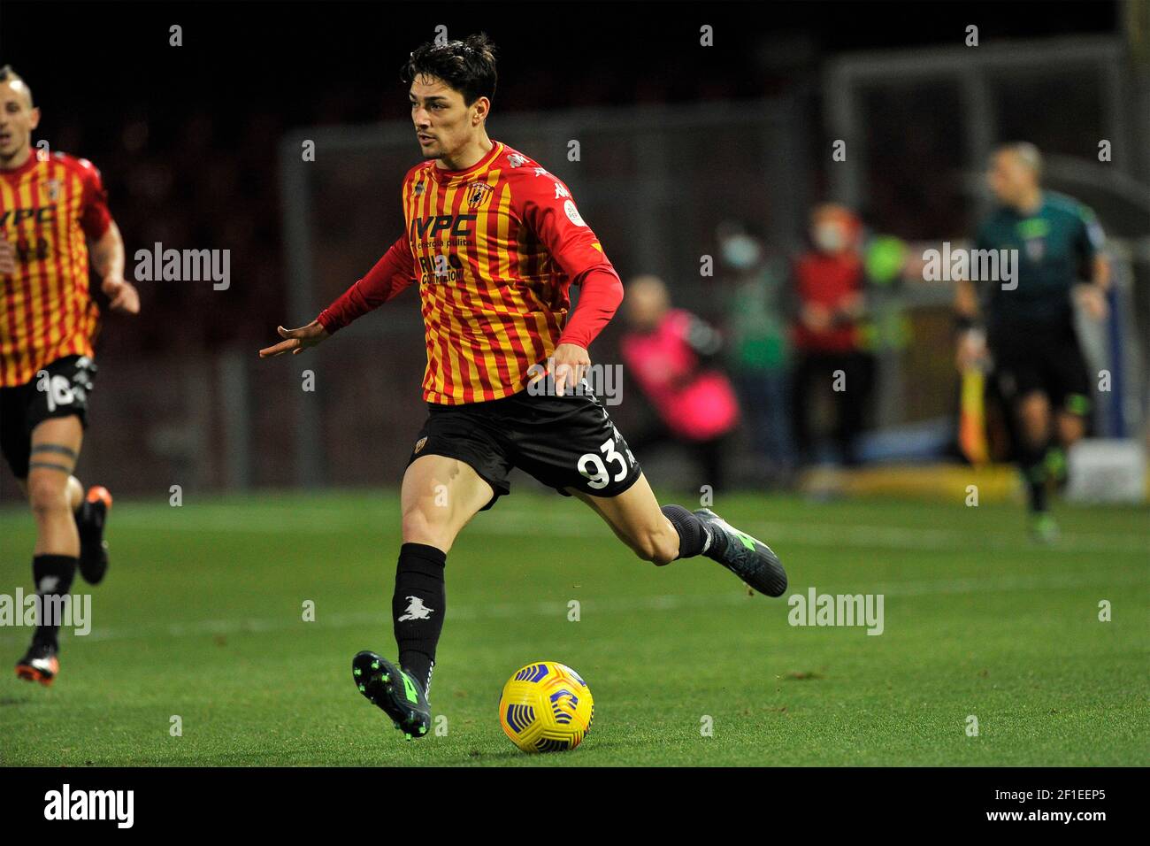 Riccardo Improta player of Benevento, during the match of the Italian Serie  B football championship between Benevento v Venice final result 1-1, game  Stock Photo - Alamy